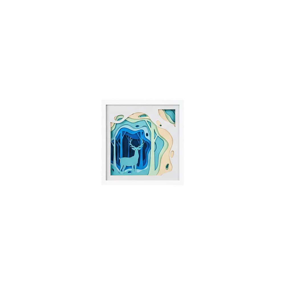Aurora Layered Art - Doğa Silüeti Duvar Tablosu
