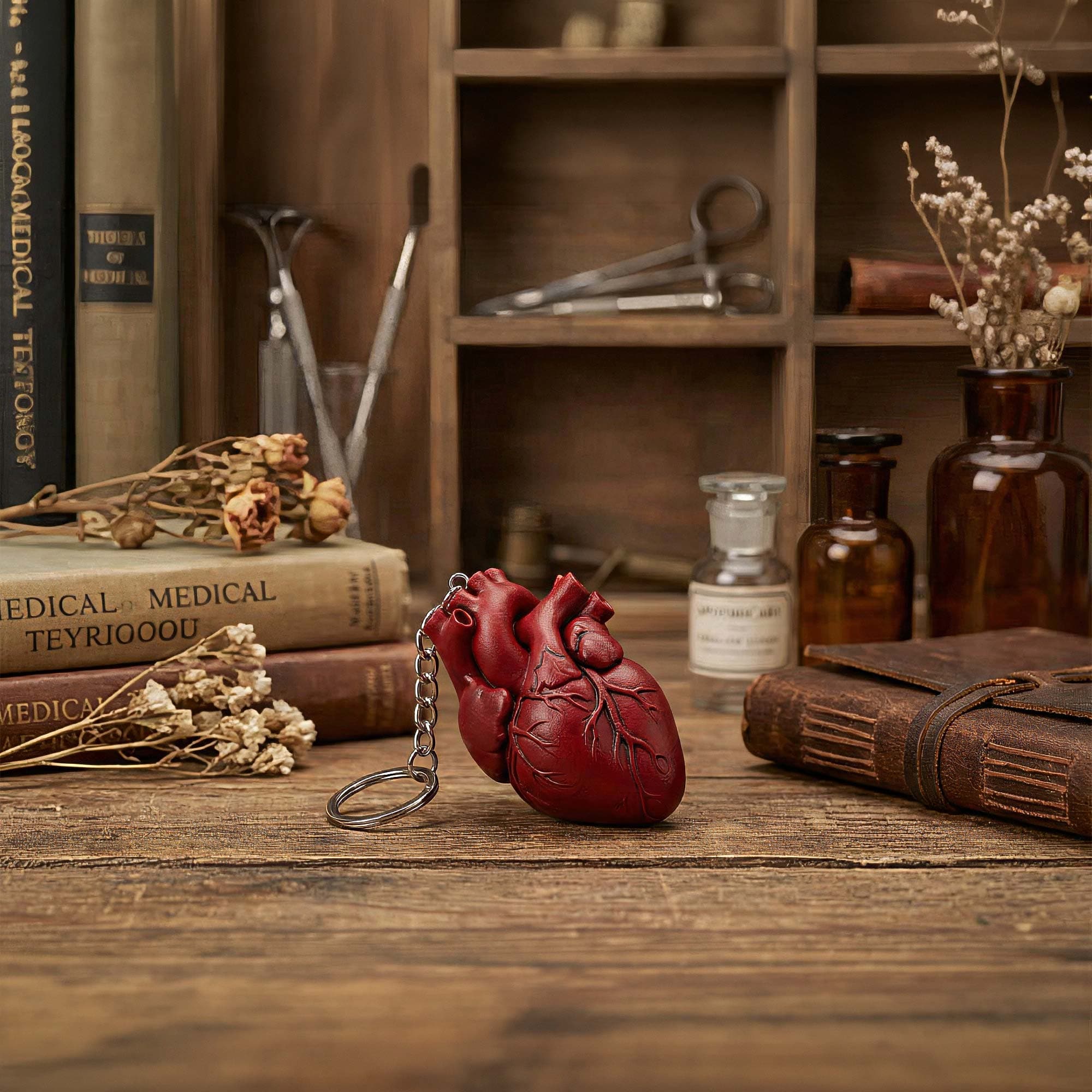 Anatomik Kalp Tasarım Anahtarlık