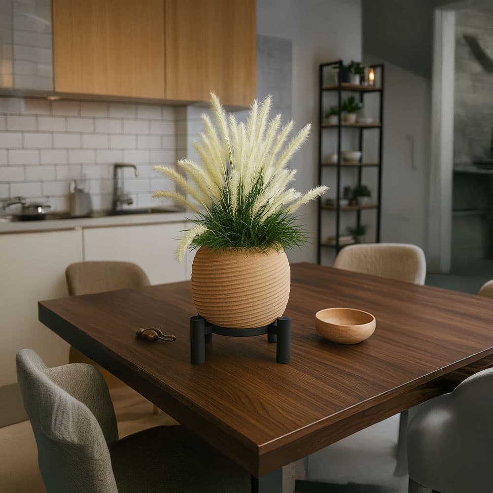 Yuvarlak Ayaklı Modern Saksı